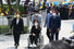 정의당 심상정 의원이 23일 오후 경남 김해시 진영읍 봉하마을에서 엄수된 노무현 전 대통령 서거 13주기 추도식에 입장하고 있다. 연합뉴스