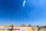 공군특수비행팀 블랙이글스가 피라미드 에어쇼 2022에 참가해 이집트 카이로 인근 피라미드 상공을 비행하고 있다. 대한민국 공군 제공