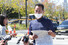  대전 현대아울렛 화재로 사망한 30대 남성 채모(34)씨의 작은아버지가 현장에서 1인 기자회견을 하고 있다.  연합뉴스