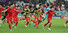 3일 오전(한국시간) 카타르 알라이얀의 에듀케이션 시티 스타디움에서 열린 2022 카타르 월드컵 조별리그 H조 3차전 대한민국과 포르투갈 경기. 포르투갈을 2-1로 이기며 16강 진출에 성공한 한국 선수들이 세리머니를 하고 있다. 알라이얀/연합뉴스
