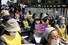  29일 오후 서울 종로구 주한일본대사관 인근에서 열린 제1589차 일본군 성노예제 문제 해결을 위한 수요시위에서 참가자들이 관련 손피켓을 들고 있다. 2023.3.29 연합뉴스