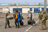 북아프리카 수단에서 군벌 간 무력 충돌 사태로 고립됐던 교민들이 24일(현지시각) 사우디아라비아 제다 공항에 우리 군용기편으로 도착하고 있다.  외교부 제공