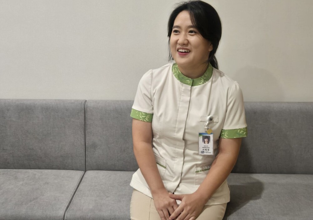 지하철에서 의식을 잃고 쓰러진 60대 노인을 살린 서혜원 가톨릭대학교 서울성모병원 간호사. 김소연 기자 dandy@hani.co.kr