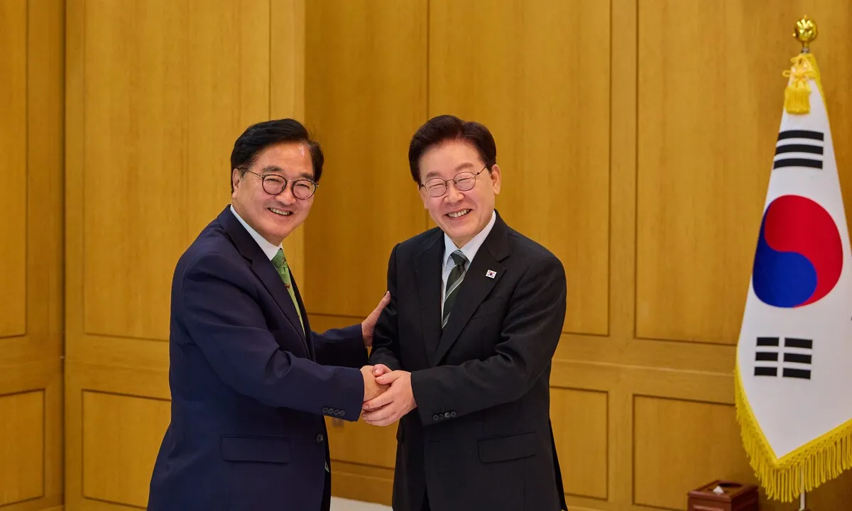 이 대통령, 우원식 전 의장과 오찬…당내 ‘통합’ 강조