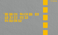 '동물이 뛰어들 때 급차선 변경 위험해요'