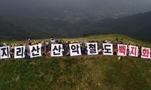 “지리산 산악열차? 20년간 복원한 반달곰 내쫓는 일”