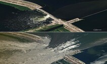 우크라이나 댐 폭파 현장…2만명 대피령, 원전 피해 우려