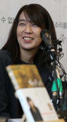 Novelist Han Kang talking about her book “The Vegetarian”