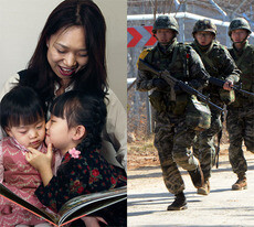 ‘엄마 가산점’과 ‘군 가산점’은 서로 다른 제도지만, 사회적 압력에 따른 개인적 희생을 다른 사회 구성원을 차별하는 형태로 보상한다는 점에서 큰 차이가 없다. 그러나 군 가산점 문제를 예비역 군인에 대한 혜택의 문제로만 접근해온 보수 정당에서 ‘엄마 가산점’ 문제를 제기했다는 사실은 어쨌든 고무적이다. 한겨레 자료, 한겨레 박종식 기자