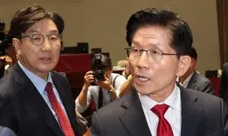 [속보] 김문수 “단일화 거부…제가 승리하겠다” 발언 뒤 의총 퇴장