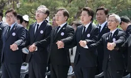 김문수 빠진 5·18 기념식…후보들 “5월정신을 헌법에”