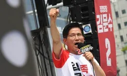 김문수 “여러분 사전투표 했나요”…지지층 일부 “아뇨” “부정선거”