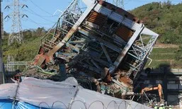 울산화력 보일러 타워 4·6호기 이틀째 해체 준비…이번주 초 마무리