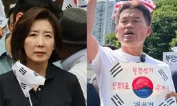 “맞아 죽을래?” 서울경찰청장 협박하는 전한길…나경원은 “흉악범”