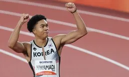 44년 기다린 남자 육상 100m 메달, 야속한 0.06초…나마디 4위·비웨사 5위