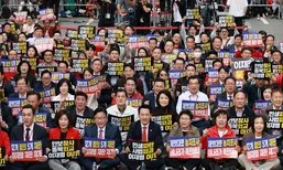 ‘개천절 장외집회’ 국힘 지도부 “민심 들불”…당내 “동원 집회라 글쎄”