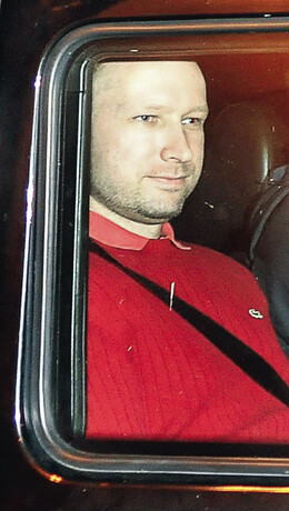 노르웨이 테러범 아네르스 베링 브레이비크.