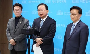 민주당 선대위, 이재명·김부겸·이해찬 ‘삼두 체제’로