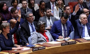 미국, 이스라엘에는 “유엔 결의안 구속력 없다” 이중잣대