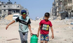 ‘이란-이스라엘 사태’ 눈 돌린 새…“가자지구 아이들 죽어 나간다”