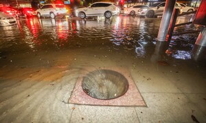 집중호우 대비 맨홀 추락방지 시설 설치…빗물받이 청소도
