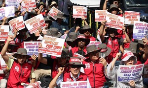 아펙 앞둔 토끼몰이 단속, 이주노동자 추락사