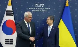 조현 만난 우크라 외교장관 “북한 전쟁포로 송환 문제 상세 논의”