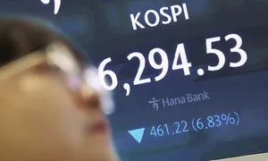 코스피 8%대 급락…사이드카 이어 서킷브레이커 발동
