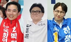 부산 ‘북갑대전’ 개막…박민식·한동훈 ‘맞불’ 개소식, 하정우 1시간 뒤 ‘참전’