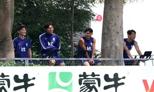 체코 잡은 홍명보호, 회복 훈련 뒤 가족들과 꿀맛 휴식