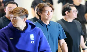 홍명보, 귀국 이틀만 미국으로 출국…“할 얘기 있는데, 언젠가 이야기 나올 것”