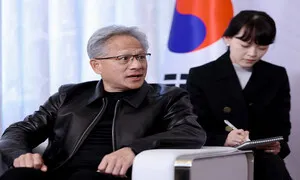 최태원과 치킨·피자 먹은 젠슨 황 “더 많은 칩 달라”