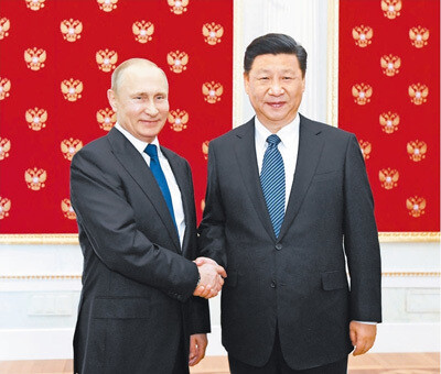 Chinese President Xi Jinping meets with Russian President Vladimir Putin at the Kremlin in Moscow on July. 3.  (Xinhua News)