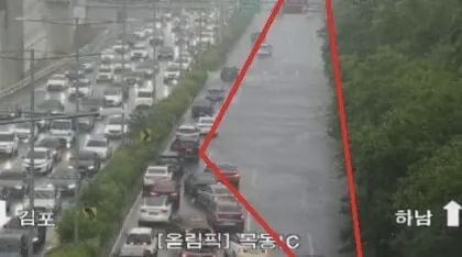 목동 침수시킨 국지성 폭우…한 시간에 60㎜ 쏟아져
