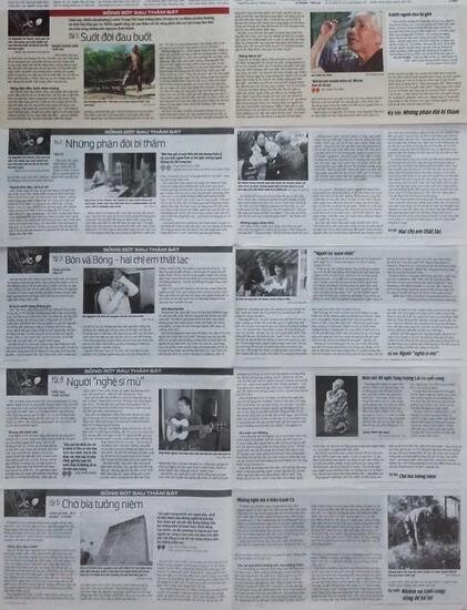  a Vietnamese daily newspaper. (provided by the Korean-Vietnamese Peace Foundation)