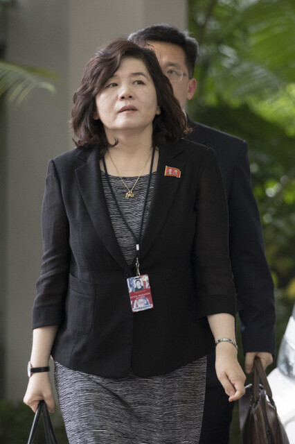 North Korean First Vice Minister of Foreign Affairs Choe Son-hui (Hankyoreh archives)
