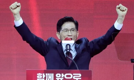 김문수, ‘반탄 당심’에 ‘한덕수 단일화 여론’ 업고 경선 승리