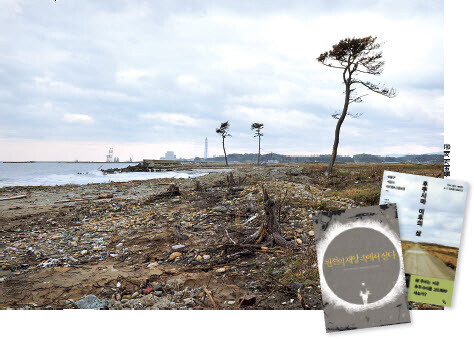일본 후쿠시마 원전사고 2주기, 변한 것은 없다. 나무들이 쓰나미에 꺾이고 휩쓸려버려 황량한 후쿠시마현 미나미소마시의 해변. 돌베개 제공