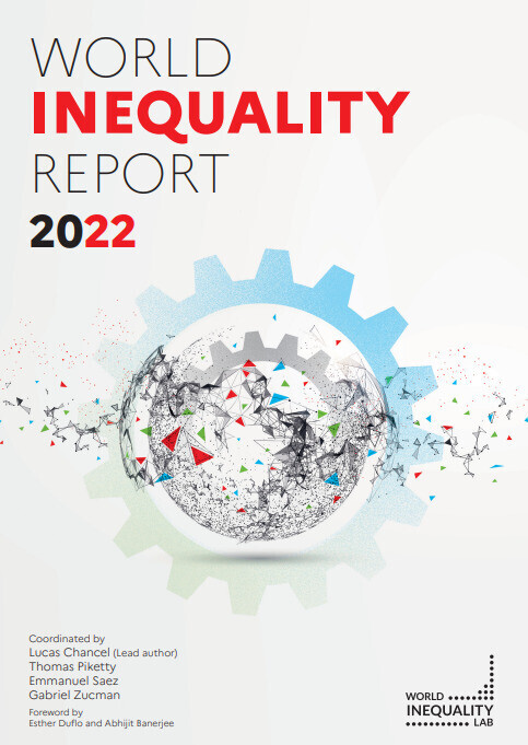 Cover of the World Inequality Report 2022 (courtesy of the World Inequality Lab)