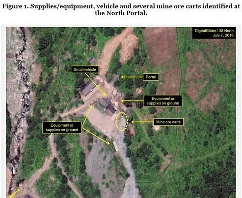 Yonhap News Agency reported on July 17 increased signs of activity at the Punggye Village test site in North Korea’s North Hamgyong Province