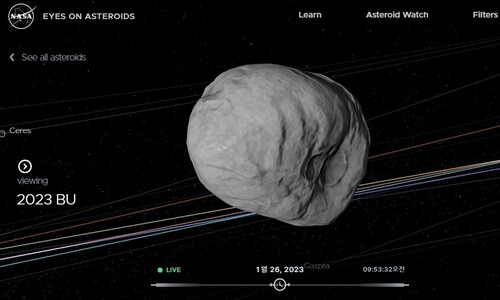 탑차만한 소행성, 내일 아침 지구 3600㎞ 근접