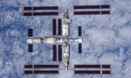 390km 궤도 중국 우주정거장 ‘톈궁’ 완전체 첫 공개