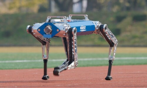 카이스트 로봇개, 100m 달리기 기네스북 올라