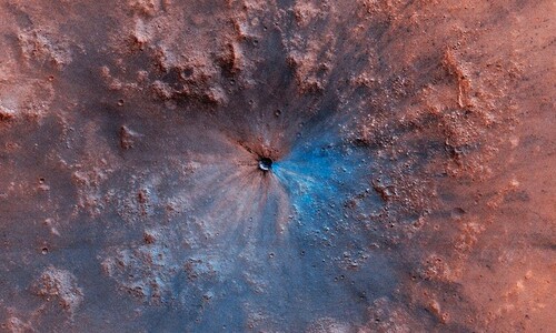 시속 26만km로 날아온 운석 1개, 화성에 20억개 구덩이 만들다