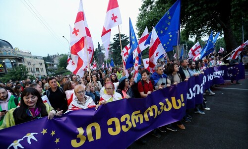 조지아 ‘언론·시민단체 통제법’ 반대 시위에도 “법안 처리 강행”