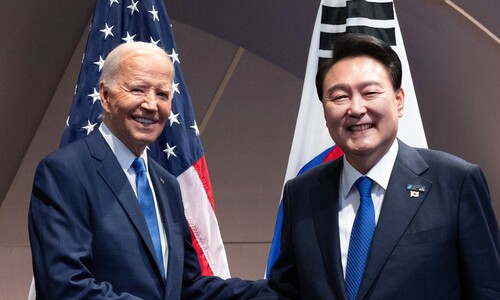 한-미 정상회담…북핵 대응 공동성명 채택