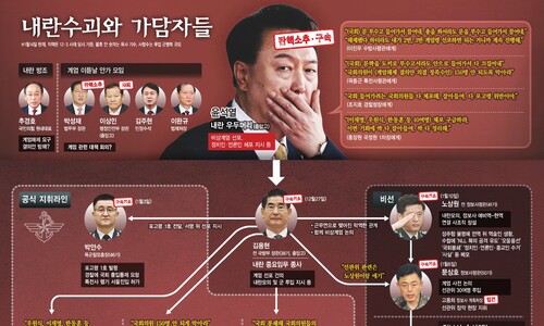 내란수괴와 가담자들 혐의, 한 페이지에 총정리 [그래픽]