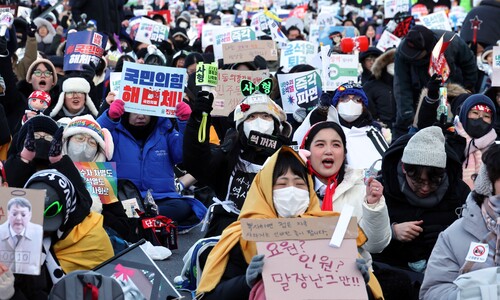 “작은 윤석열까지 몰아내자” 대학생들 극우 비판 시국선언