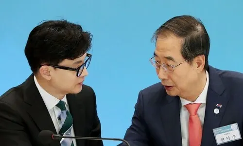 한덕수 ‘한동훈 경쟁력+6%p’ 힐끔대는 국힘…단일화 압박 커진다