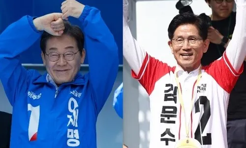 민주 쪽 “김문수 17.4점” 국힘 쪽 “이재명 9.5점”…극과 극 호감도